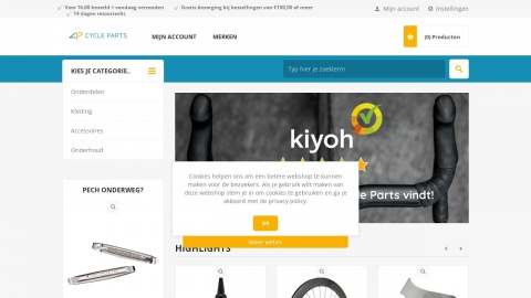 Reviews over Cycleparts.store