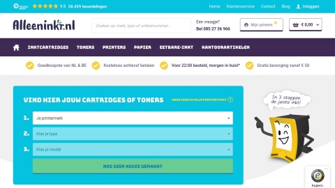 Reviews over Alleeninkt.nl