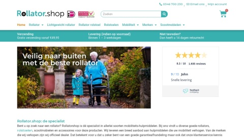 Reviews over Rollator.shop