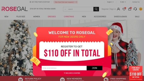 Reviews over Rosegal