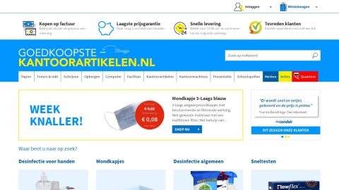 Reviews over Goedkoopste-kantoorartikelen.nl