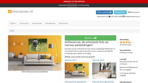 Reviews over Actiecanvas.nl