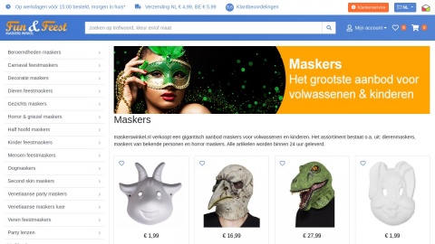 Reviews over Maskerswinkel